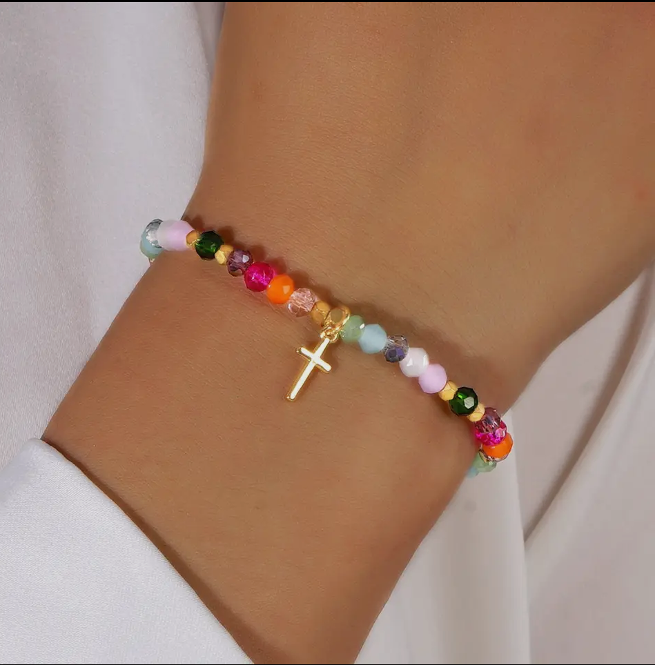 Cross Bracelet Colorful