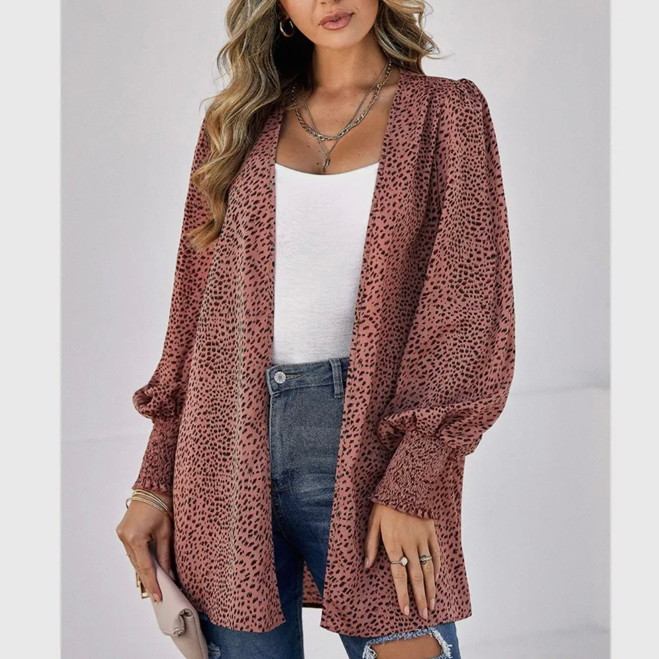 Allover Print Kimono
