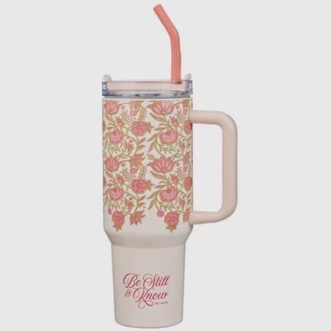 Pink Tumbler Be Still & Know