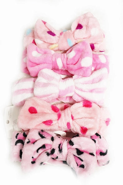 Assorted Print Beauty Spa Bow Headband