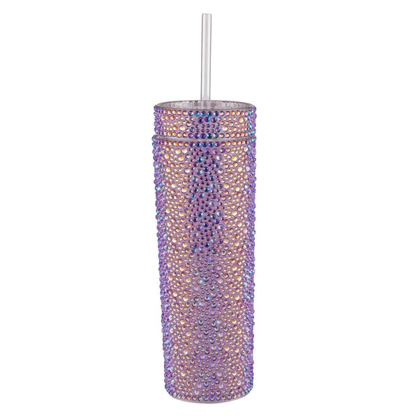 Rhinestone Strass Tumbler - Lavender Iridescent