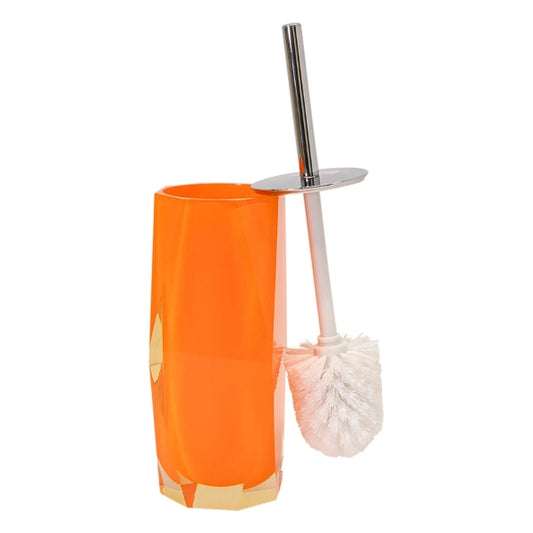 Faceted Toilet Brush - Orange