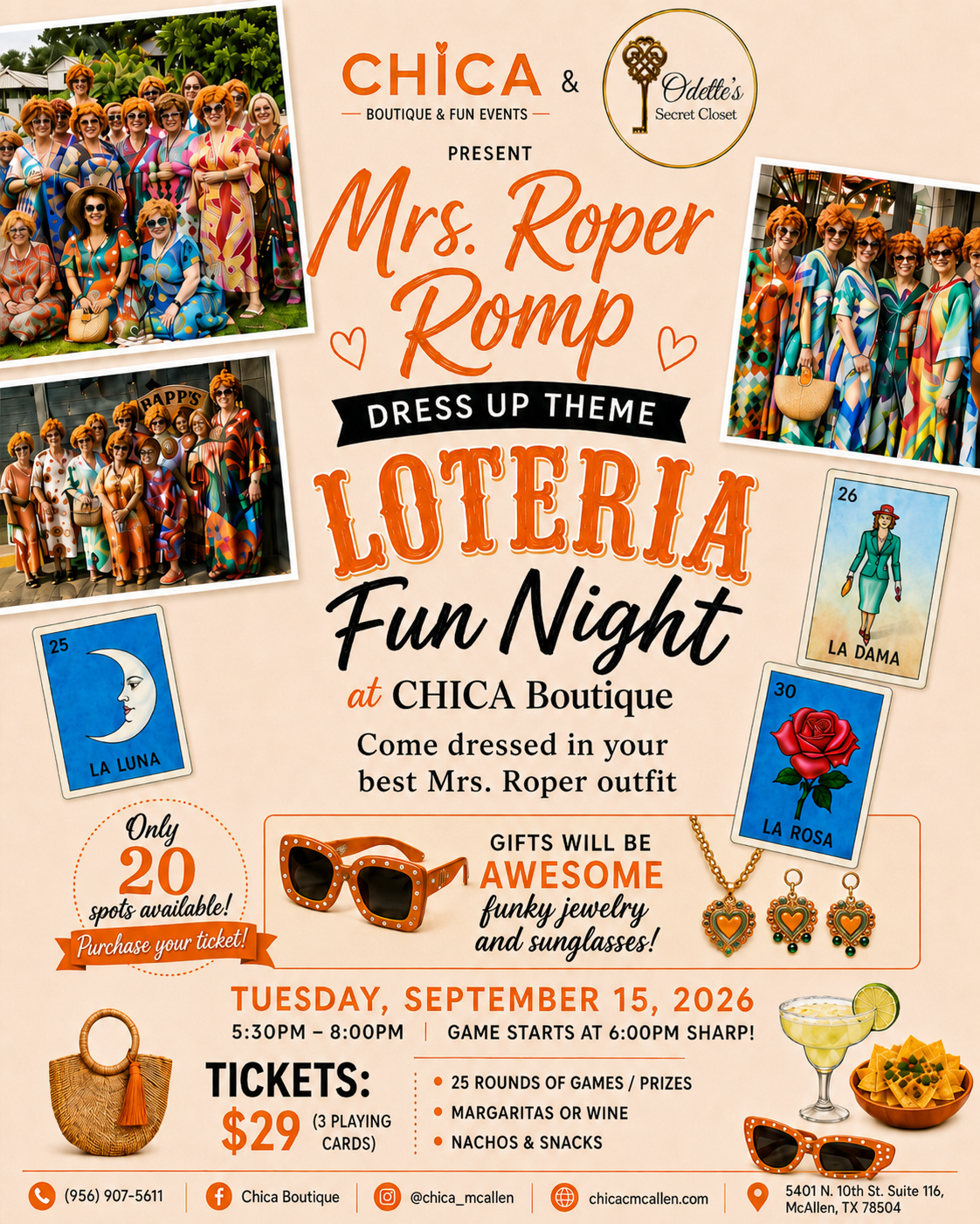 Mrs Roper Romp LOTERIA Theme
