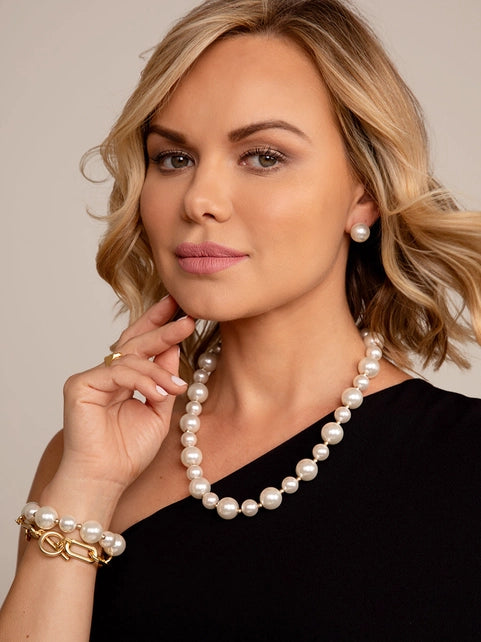 ZENZII Jewelry - Mixed Pearl Collar Necklace - PRL