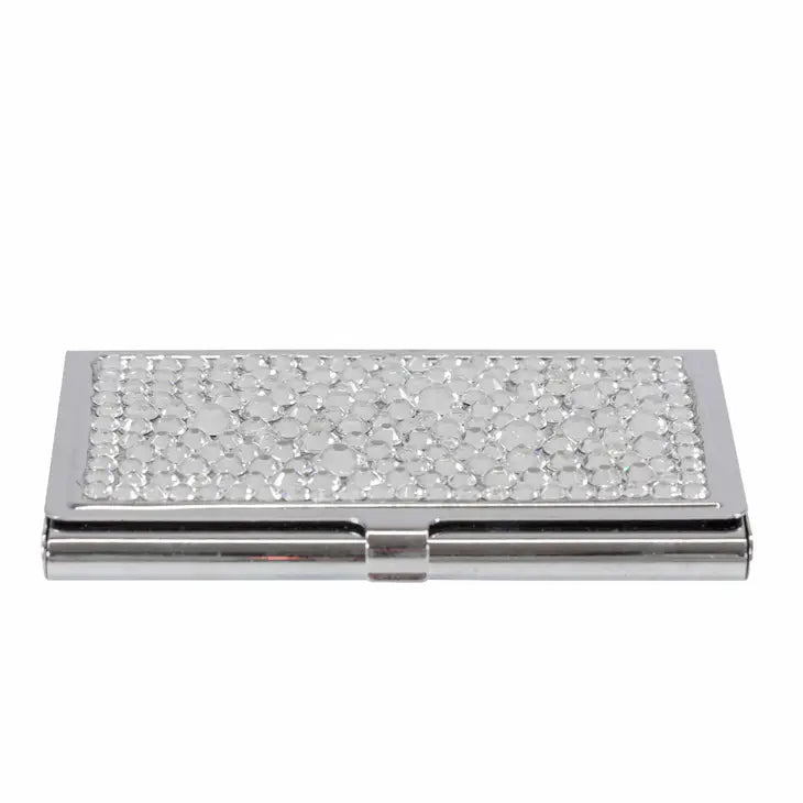 Rhinestone Metal Card Holder