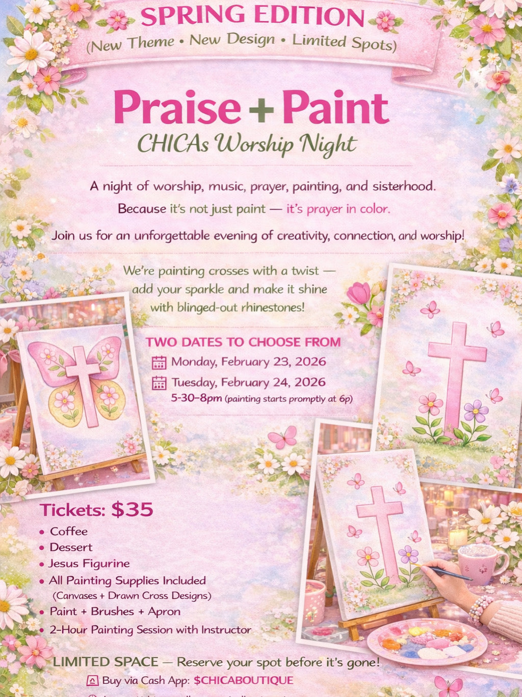Praise + Paint — CHICAs Worship Night