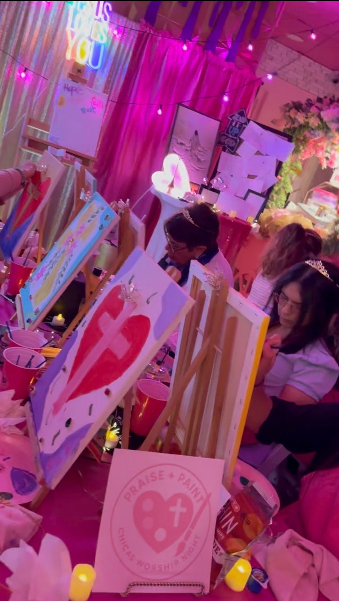 Praise + Paint — CHICAs Worship Night