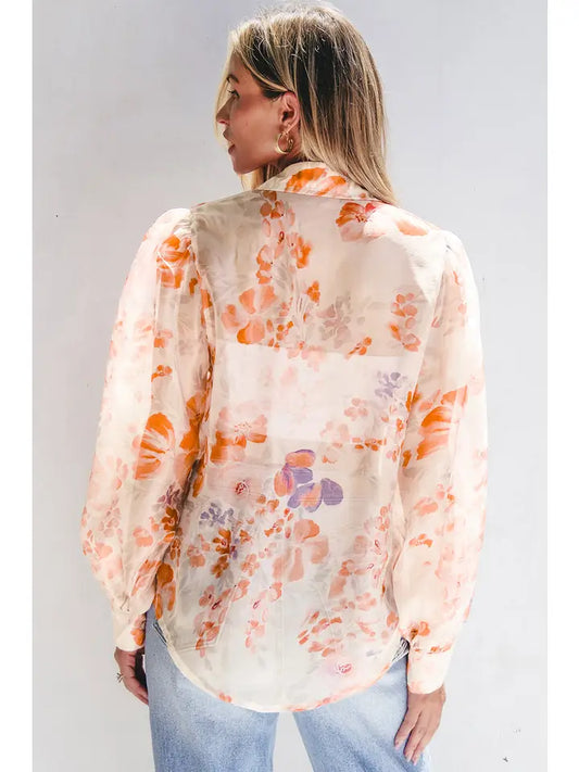 balloon sleeve loose tshirt