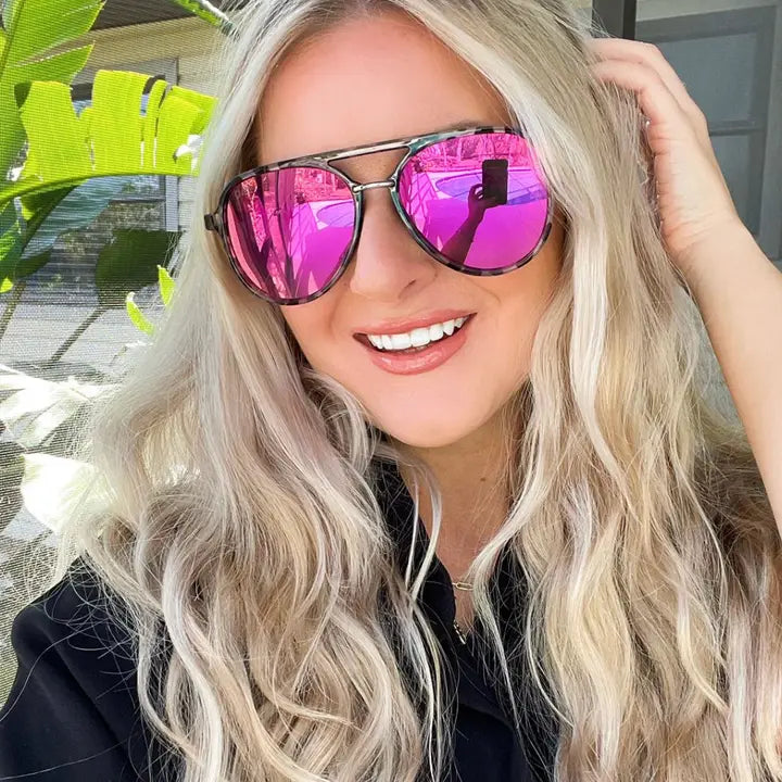 Earhart Hot pink sunglasses