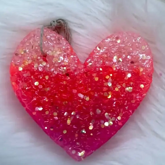 Leafcutter Freshies Cherry Leather Ombre Heart