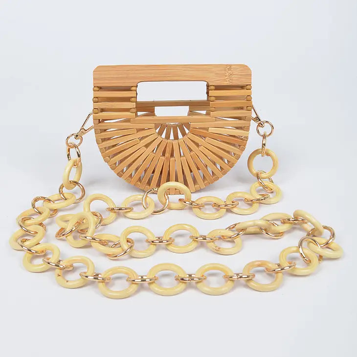 Bamboo Oversized Chain Bag