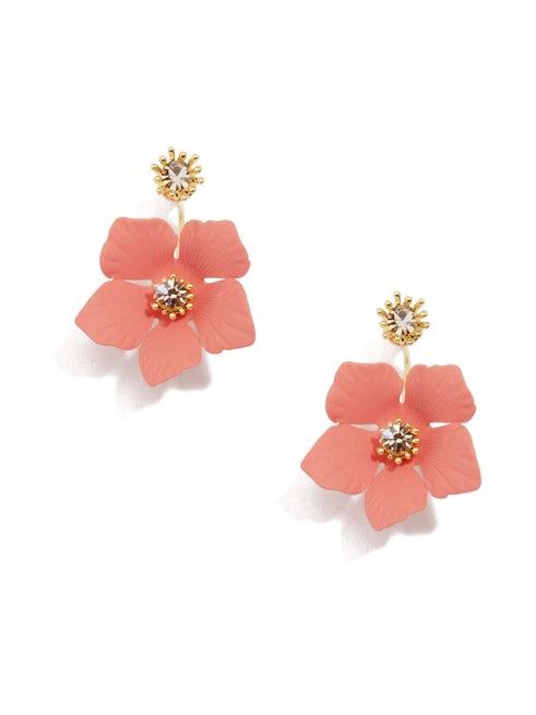 Buttercup Floral Jacket Earring - COR