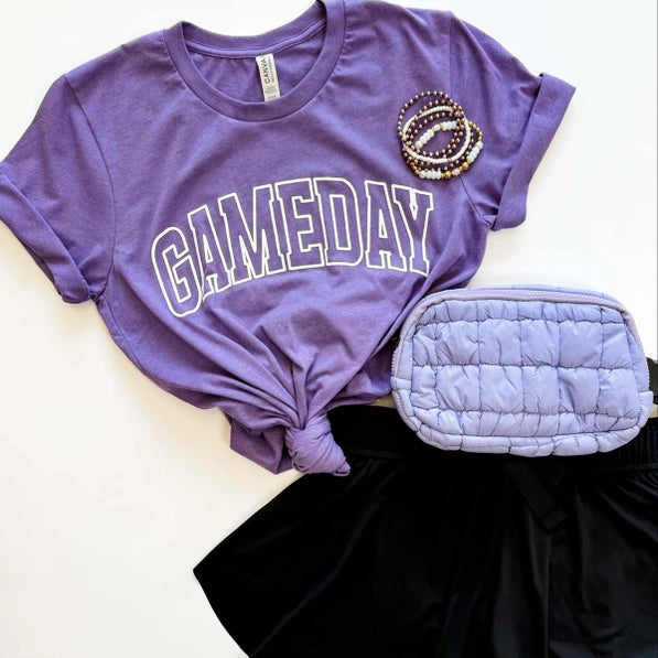 GameDay Shirt, Football Tee, Game Day Shirt, Custom School - Purple