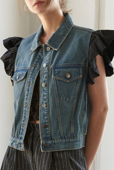 The Lyla DENIM Vest - FJ1035 -