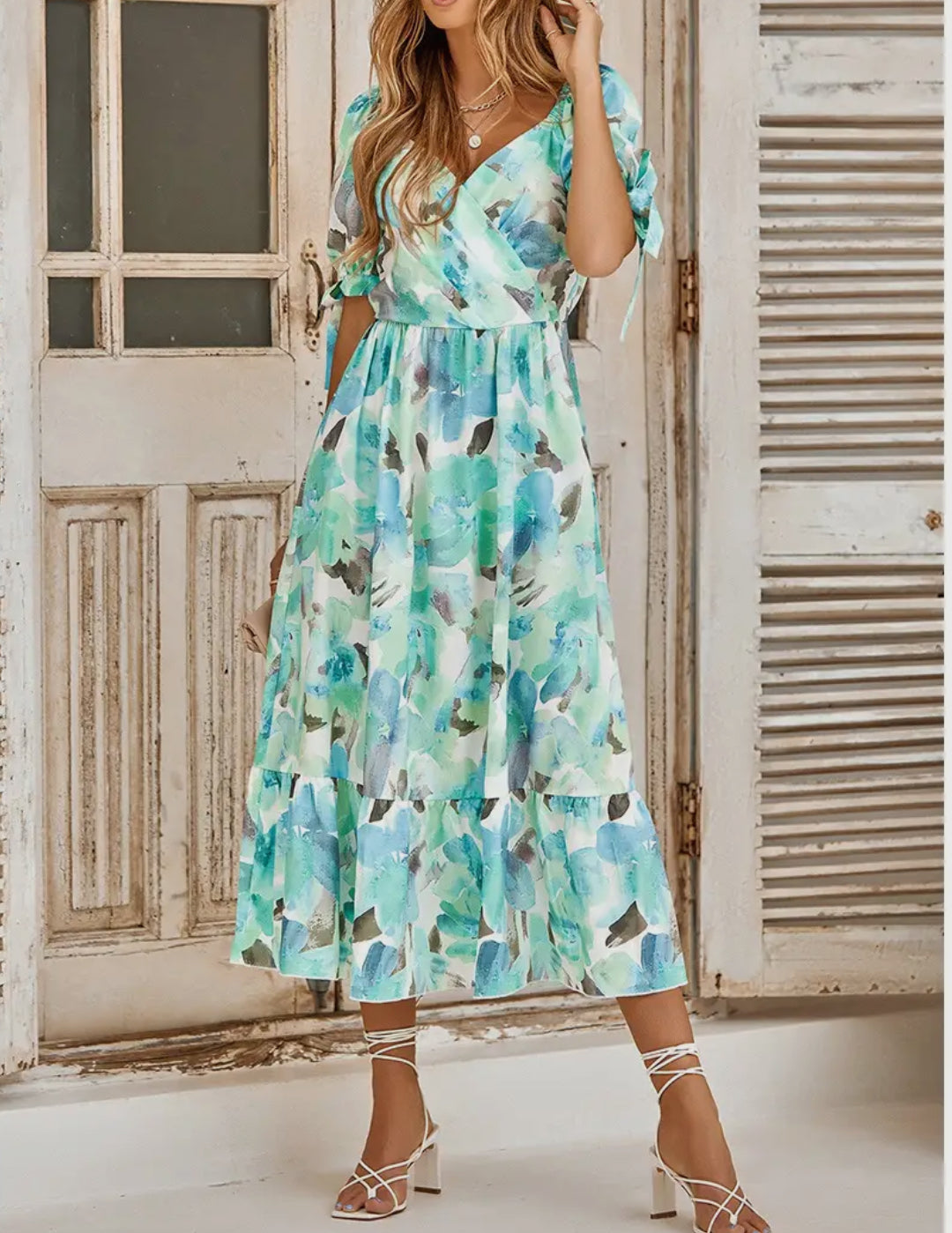Floral Short Sleeve Dress