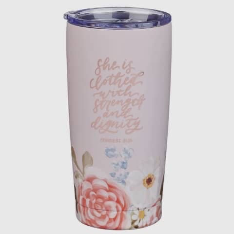 Travel Tumbler Pink Strength