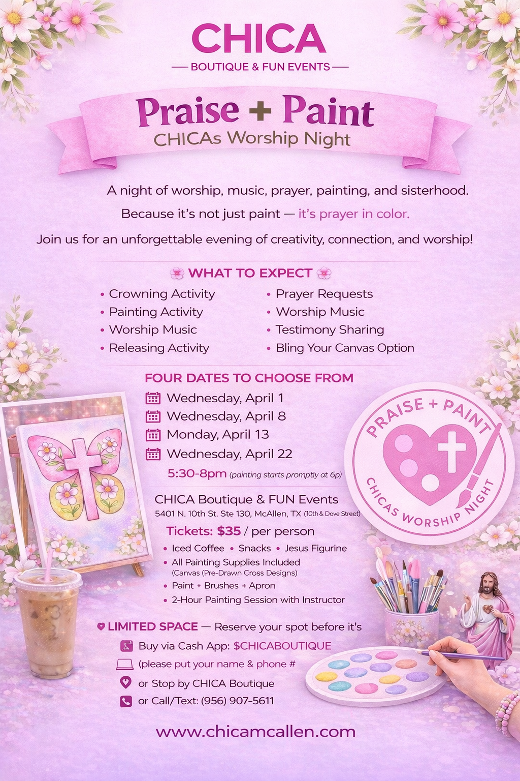 Praise + Paint — CHICAs Worship Night