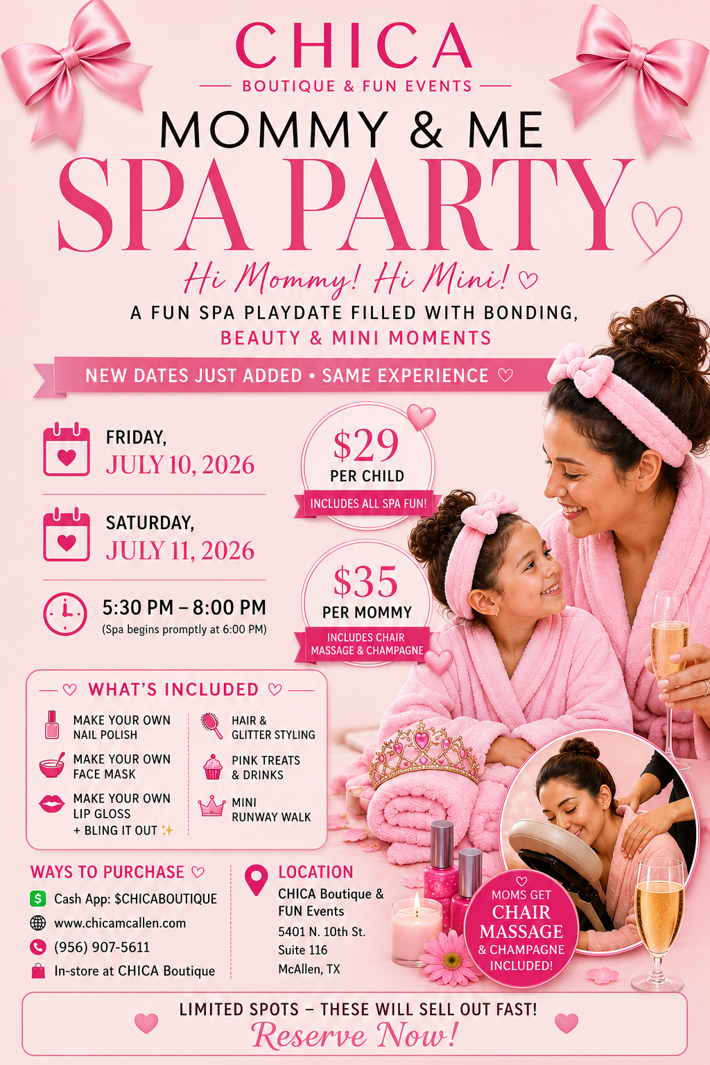 Mommy & Me 3hour SPA Experience
