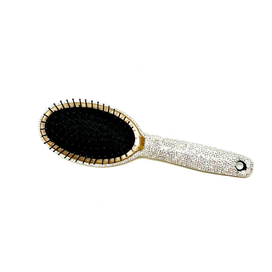 BLING HAIR BRUSH- SILVER