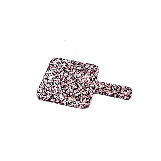 Bling Hand Mirror- Silver/Black/Pink