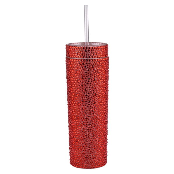 Rhinestone Strass Tumbler - Red