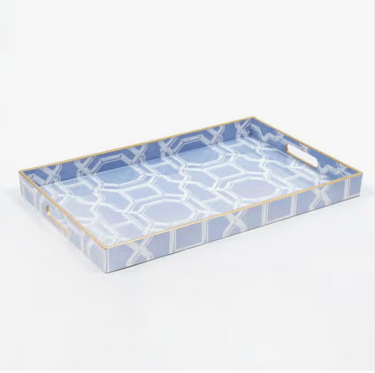 Bamboo Trellis Rectangular Tray