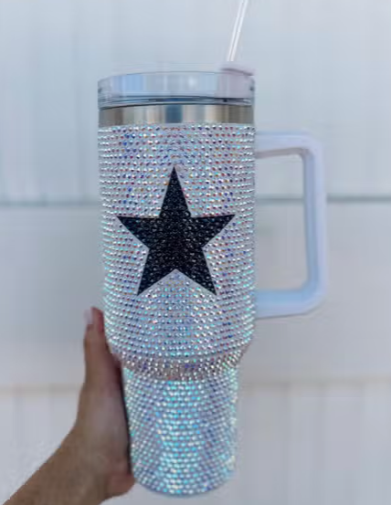 Crystal Navy Star Tumbler