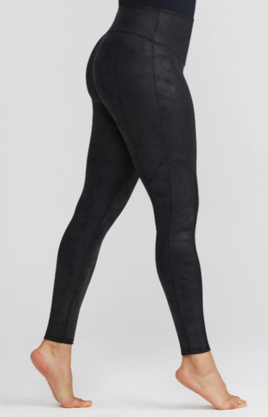 The Maya  BLACK Leather Legging