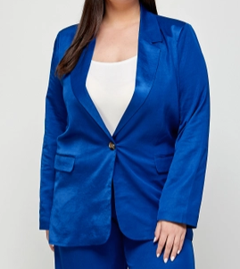 Ellison - TJ-9465P-6 OVERSIZED BLAZER ROYAL (PLUS) - 3X