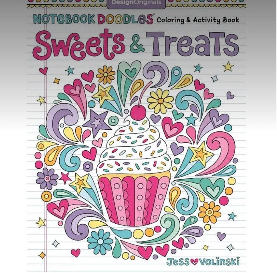 Coloring Book - Notebook Doodles Sweets & Treats