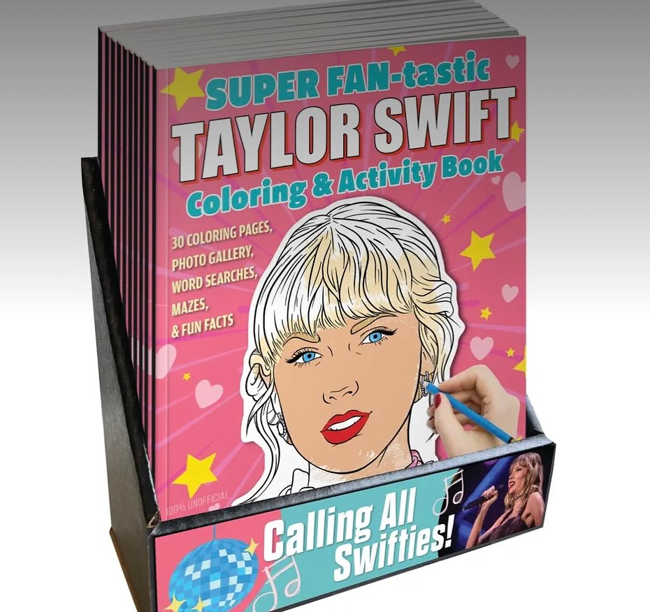 Taylor Swift Coloring & Activity Book (10 pack with Display)