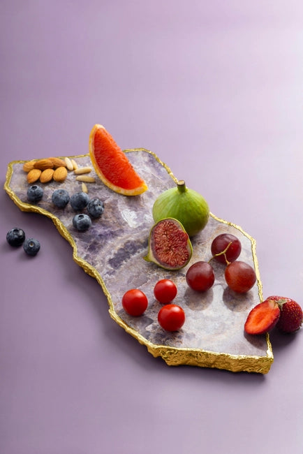 Amethyst & Gold Cheese Board