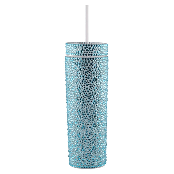 Rhinestone Strass Tumbler - Aqua