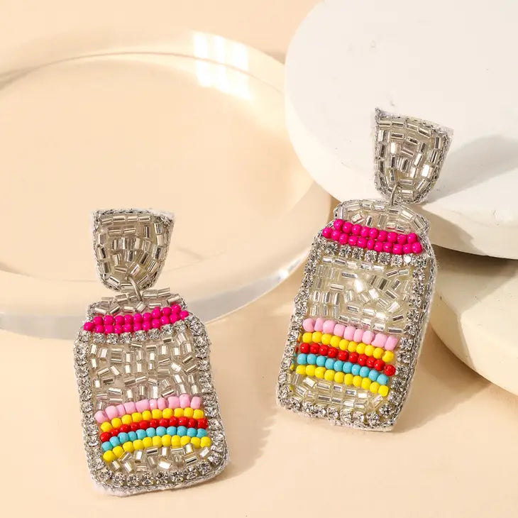 Rhinestone Drop Earrings