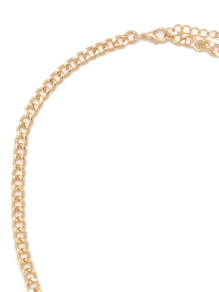 ZENZII Jewelry - Style Squared Pearl Collar Necklace - Gold Pearl