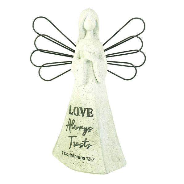 ?Angel Figurine Love Always Trust Resin