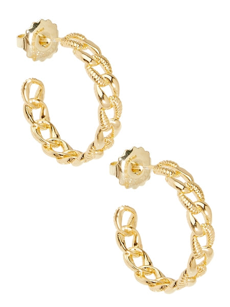 ZENZII Jewelry - Braided Hoop Earring - Gold