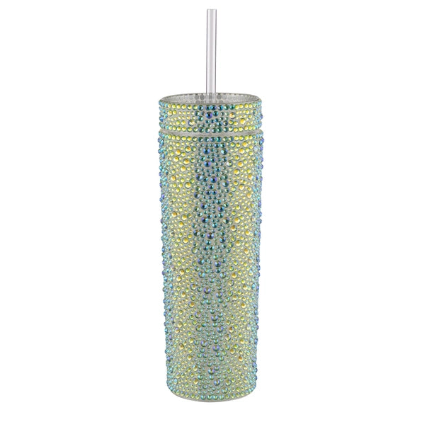 Rhinestone Strass Tumbler - Lime