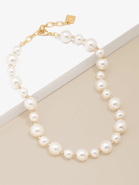 ZENZII Jewelry - Mixed Pearl Collar Necklace - PRL