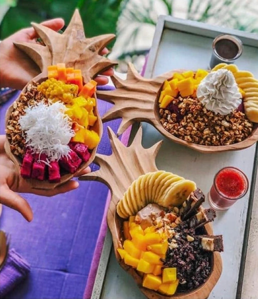 Pineapple Teak Bowl