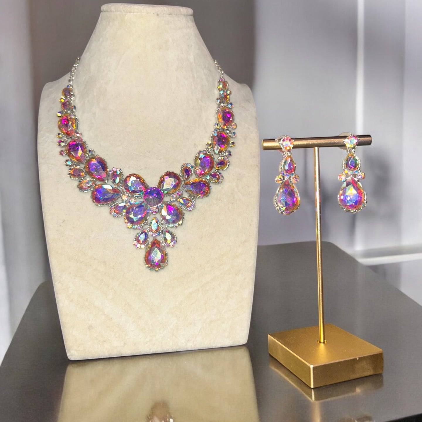 Jewelry Set Pink Diamond