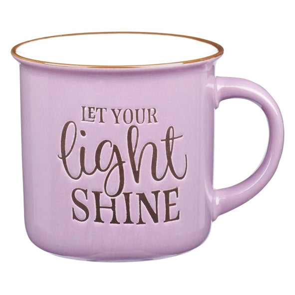 Mug Purple/Brown Let Your Light Shine