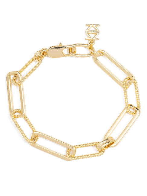 Classic & Rope Links Bracelet - Gold